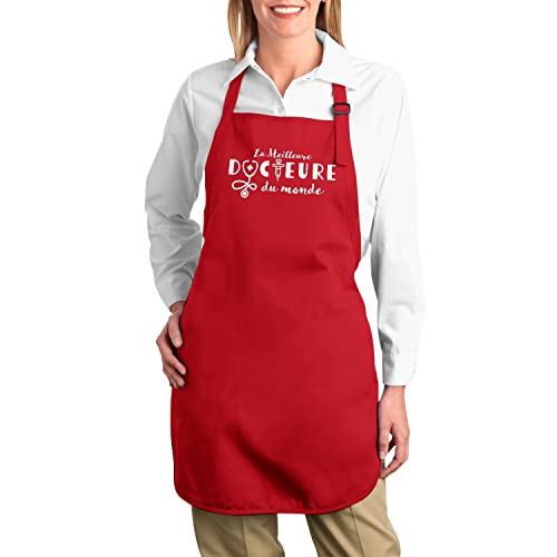 Tablier Docteure idee cadeau originale pour medecin passionnee - 2