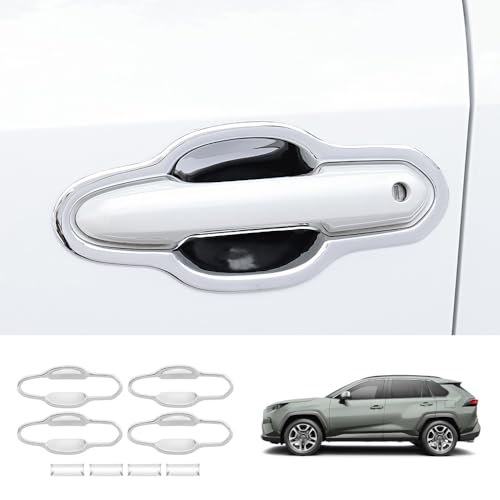 SDW-DG トヨタ RAV4 アボウルカバートリム ガーニッシュ ドアプロテクター 外装パーツ 新型 RAV4専用 XA50型 ABS製 4P【鏡面仕上メッキ】SWD-RAV4-158-S