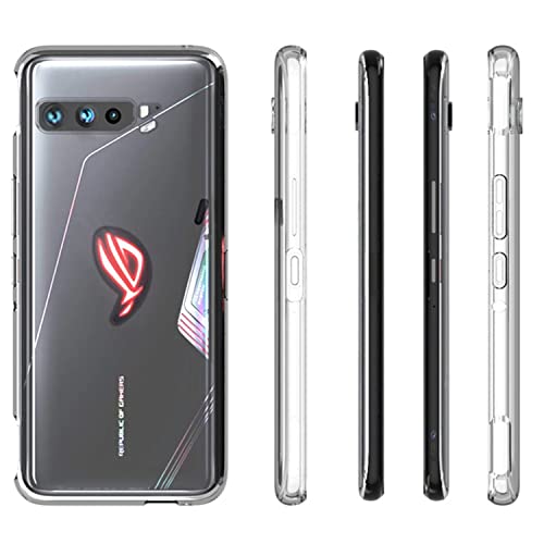Image of Case Creation Brand - Mobile Cover for Asus ROG Phone 3 ZS661KS (Soft & Flexible Back Case), Transparent