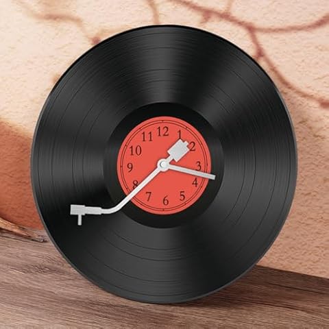 Leptetek 12" Vinyl Record Wall Clock Cover