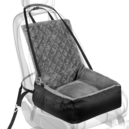 SIVEIS Hunde Autositz für Kleine / Mittelgroße Haustiere – Kuscheliges Plüschbett mit...