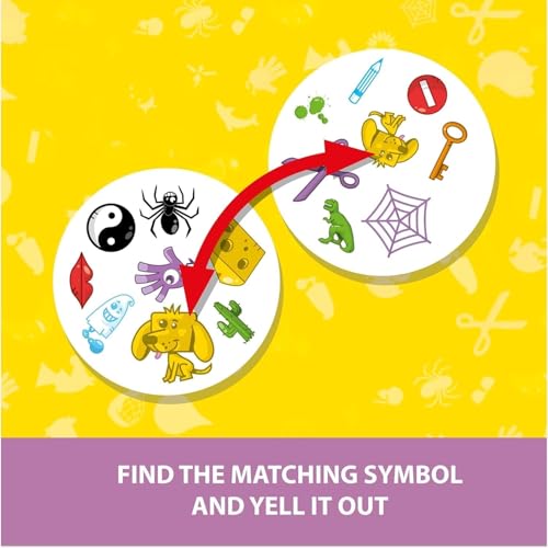 Image of Dobble, Strategy Match Game,Family Card Game, 2-8 Player Game, for 6 Years and Above, Teen, Multicolor