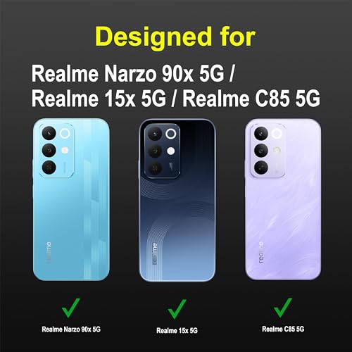 Image of amazon basics Back Case Cover for Realme Narzo 90x 5G | Compatible for Realme Narzo 90x 5G Back Cover | Liquid Silicon Magic Case for with Camera Protection | Black