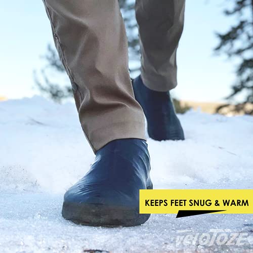 veloToze Roam - Commuting Shoe Cover - Works with Any Shoes - for Cycling, Commute, Flat Pedals, ebike, Walking Black