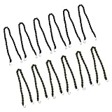 OSOLADY 伸縮性のあるブーツ固定バンド キャンプ用ブーツバンド ハイキング用レギンスバンド 金属フックブーツアクセサリー 6個/10個パック