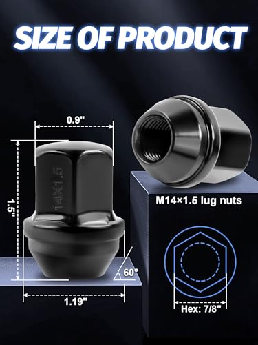 Image of 24pcs 14x1.5 Lug Nut for Silverado Silverado Malibu