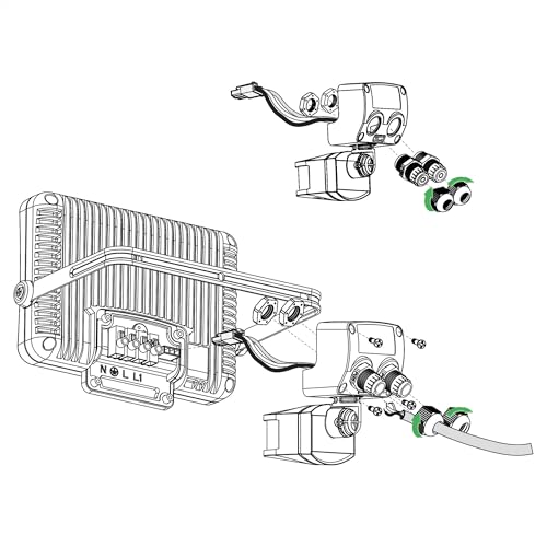 Theben 9070761 theLeda B Motion Module BK - Bewegungsmodul für LED-Strahler, theLeda B, schwarz