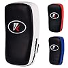 Kruzak-Muay-Thai-Kick-Pad-for-Training-Kicking-Strike-Shield-for-Kickboxing-Martial-Arts-Sparring-Taekwondo-Muay-Thai-MMA-Karate-and-Combat-Sports-Sold-as-Single Kruzak Muay Thai Kick Pad for Training, Kicking Strike Shield for Kickboxing Martial Arts Sparring Taekwondo Muay Thai MMA Karate and Combat Sports (Black/White, Single Pack)