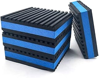 LBG Products Rubber Anti-Vibration Isolator Pads,Heavy Duty Blue EVA Pad for Air Conditioner,Compressors,HVAC,Treadmills etc (6'' X 6'' X 7/8'')