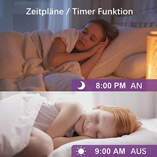 ANTELA Alexa Glühbirne E27 9W, Smart WLAN LED RGB Dimmbare Birne Lampe, App Steuern Kompatibel mit Google Home, Warmweiß (2700K) Kaltweiß (6500K), Kein Hub Benötigt, 2 Stück – Bild 6