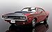 Scalextric Dodge Challenger Red & Black 1:32 Slot Race Car C4065