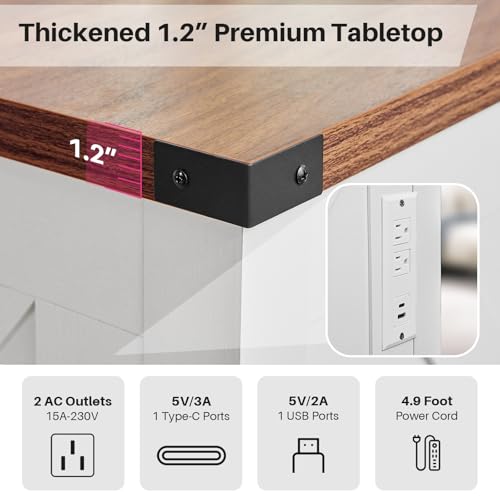 Redlifeᅟᅠ STDKFZ-01 Redlife Farmhouse 35 Inch Lift Top Coffee Table With Storage, Square Coffee Table With Charging Station, Hidden Storage Space And Hydraulic Gas Rod, Large Square Coffee Table For Living Room thumb #2