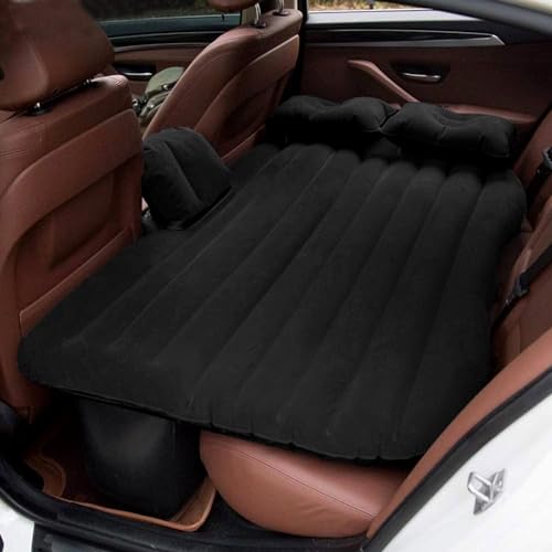 Image of Kingsway Inflatable Car Bed Mattress Universal for All Cars Used for Travelling, Campaigning and for Long Tours (Black Color)
