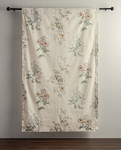 Image of Maison d' Hermine Curtains for Living Room 100% Cotton 50 inchx84 inch (Pack of 1) | 84 inches long Light Filtering Curtains for Windows Bedroom with Rod and Loop Pockets - Villette - Dove Grey