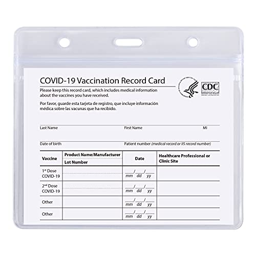 5pcs id card badge holders, 4"x 3" inch health card pro…