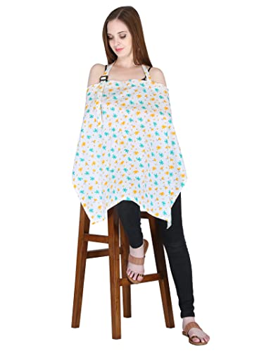 Image of Switchon Feeding Apron Cover Maternity Cover 100% Cotton Maternity Breastfeeding Multipurpose for Mothers