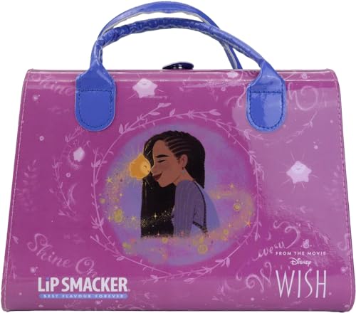 Lip Smacker Wish Weekender Makeup Case, Maletín de Maquillaje de Disney Wish, Incluye Maquillaje y Accesorios para Rostro, Labios, Ojos y Cabello, Regalos de Princesas Disney para Creatividad Sin Fin
