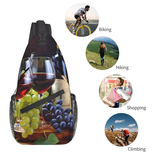 Mochila tipo sling negra para viaje y uso urbano miniatura 5