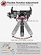 Tiakia Handyhalterung Fahrrad Aluminium Motorrad Handyhalter 6 Krallen mit 360° Drehung, Universal Handyhalter Werkzeugfreie Installation Handyhalterung Fahrrad für 4,5-7 Zoll-Telefone