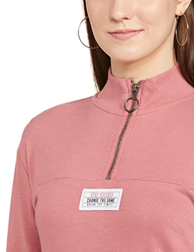 Image of Max Cotton Women Printed High-Neck High Neck Sweatshirt