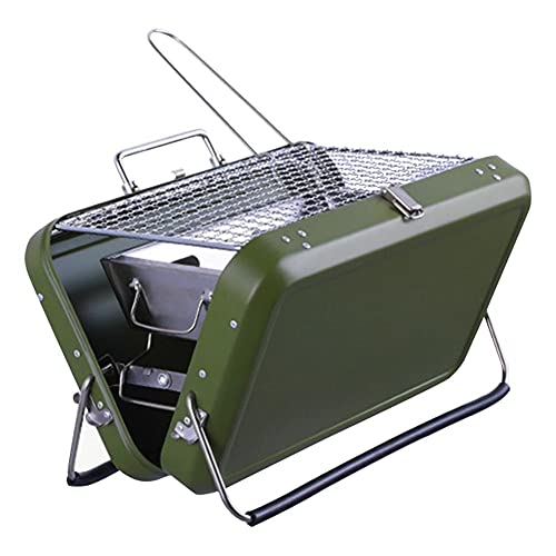 HONGFEISHANGMAO Kebab Grill Garten Garten Tragbare Picknick Edelstahl Grill Herd Split Abnehmbarer Holzkohleofen Tiefkohlekastengrill Holzkohlegrill Cover