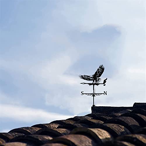 Girouette aigle noire indicateur direction vent pour toit jardin - 7