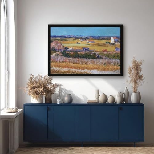 Impression sur toile The Harvest Van Gogh 40x61 cm pour la décoration de bureau