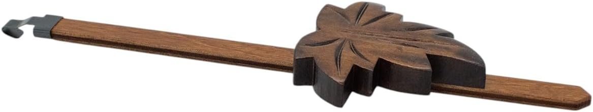 VILLAGE GIFT IMPORTERS Cuckoo Clock Pendulum | Hand Carved Classic Leaf Design | Oak Wood | 7.5" Long | Clock Accessory | Made in Germany