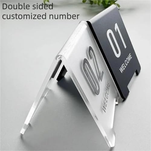 Marqueur de table transparent double face pour optimiser le service en bar - 5