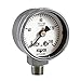 NOSHOK 400 Series All Stainless Steel Dry Dial Indicating Pressure Gauge with Bottom Mount, 1-1/2" Dial, +/-2.5% Accuracy, 0-160 psi Pressure Range