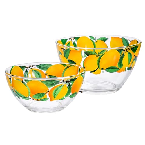 Set de 2 Tazones de Vidrio para Servir Lemons miniatura 1