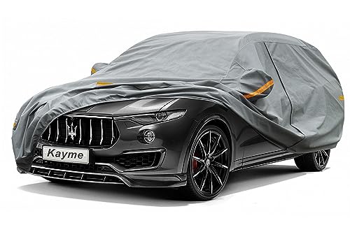 Image of Kayme Heavy Duty SUV Car Cover Custom Fit Maserati Levante (2016-2025) Waterproof All Weather for Automobiles, Full Exterior Covers Sun Rain UV Protection.（Deliver About 3-10 Days）
