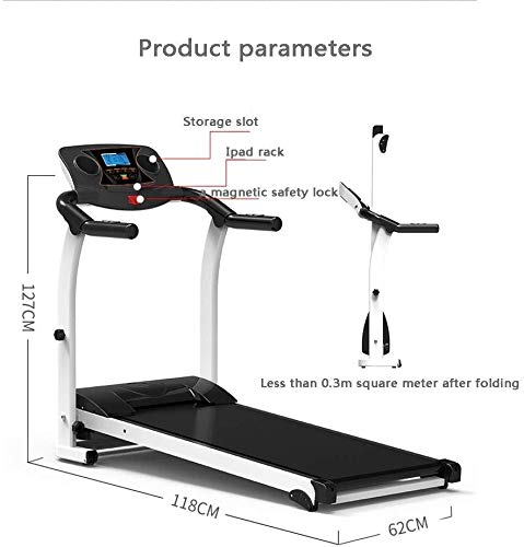 Image of Under Desk Folding Treadmill Electric Motorized Portable Pad Treadmills Walking Jogging Running Exercise Fitness Machine for Home Gym Office