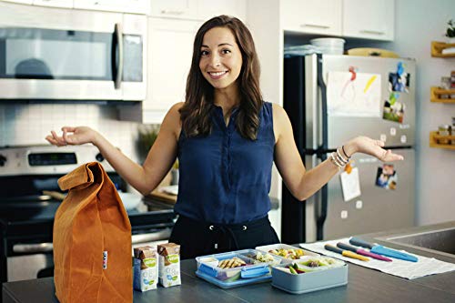 Czyy Waxed Canvas Lunch Bags Brown Paper Bag Styled thumb #5