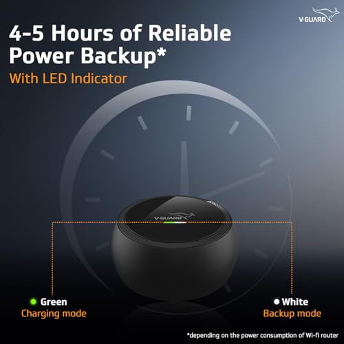 V-Guard Envibe Router UPS | 4-5 Hours of Uninterrupted Internet Connectivity | Mini UPS for 12 V Wi-Fi Router | for WiFi Router, Intercom, Set-Top... - Image 3