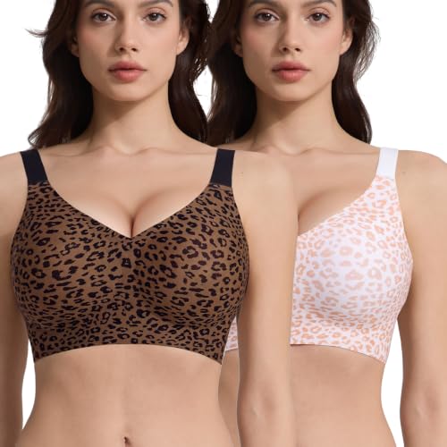 2-Pack Jasmolly Women's Wireless Full Coverage Bralette $12.49 + Free Shipping w/ Prime or on $35+ + 54% Off Code Z1J8WPHA Prime - image 2