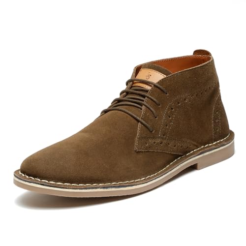 Image of LOUIS STITCH Chukka Boots for Men| Suede Leather Boots for Men| High Ankle Casual Boot | Casual Office & Trekking Shoes | Hiking Boots for Men | Stitch Down Desert Boots | [LSSDSUCKBGJB ]