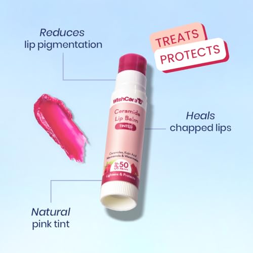 Image of WishCare SPF 50 Head-to-Toe Sun Protection Range | Sunscreen Body Lotion + Niacinamide Face Sunscreen + SPF Lip Balm | Lightweight, Non Greasy & No White Cast | 200ml + 50g + 5g