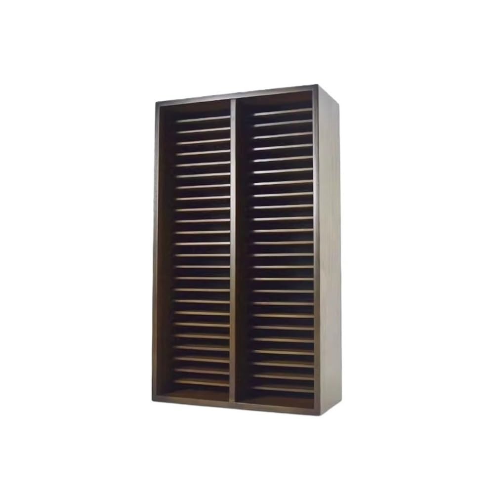 Cd Rack Double Decker CD Storage Rack Vertical Wooden Albums Display Shelf