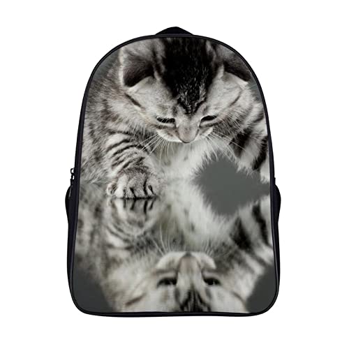 Sac à dos voyage chat 3D cartable école pour adolescent garçon et fille confortable
