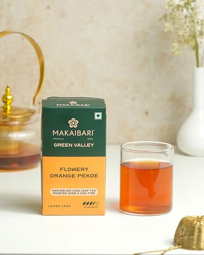Image of Makaibari Green Valley Flowery Orange Pekoe Darjeeling Long Leaf Tea | Roasted over A High Fire | 100Gms