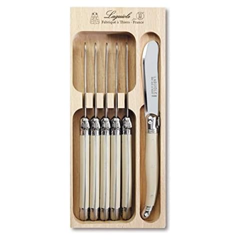 Laguiole 6pc Butter Knife Set In Tray (Wild Flowers) Cover