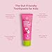 Gutology Kids Natural Probiotic Hydroxyapatite Toothpaste Fluoride Free Toothpaste Remineralising Enamel Repair Suitable for Children 2+ Helps Sensitive Teeth - Wild Strawberry Flavour 3oz