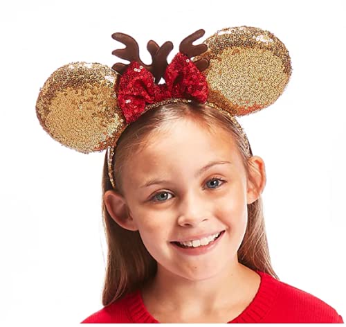 Di Minnie Mouse - Diadema con orejas de reno para disfraz de Halloween