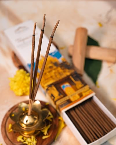 Image of Incense Sticks Pack of 4 (160 Sticks) Sandal Rose Nagchampa Musk Agarbatti for Puja Meditation Aromatherapy Long Lasting Fragrance Dhoop Sticks for Home Temple Prayer
