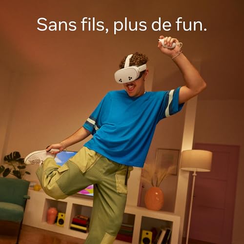 Meta Quest 3S 256 Go – Plongez dans la réalité Mixte – Doublez Votre Espace de Stockage – Essayez Meta Horizon+ sans Frais Pendant 3 Mois