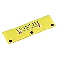 Funny Dog Leash Sleeve Have Do Not Pet No Hand Sniffs Dog Leash Wrap Wrap Alert Hanging ID Patch Tag Pet Birthday Gift(Hand Sniffs-YE Sleeve)