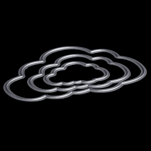caralin Clouds Shape Carbon Steel Cut Cutting Die Stencil DIY Scrapbook Album Craft Card