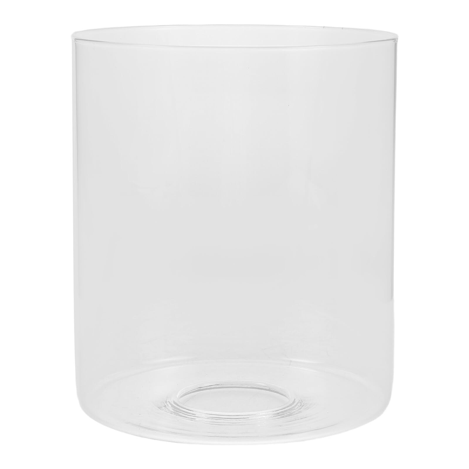 CLISPEED Clear Transparent Glass Lamp Shade Replacement Cylinder Glass Pendant Shade for Light Bulb for Table and Floor Lamps