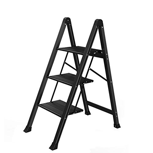 URINGO Aluminium Trittleiter Garderobenleiter Hocker Aluminiumlegierung...